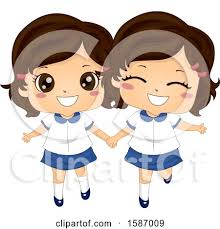 「clip art twin girls」の画像検索結果