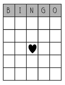 blank bingo board freebie.