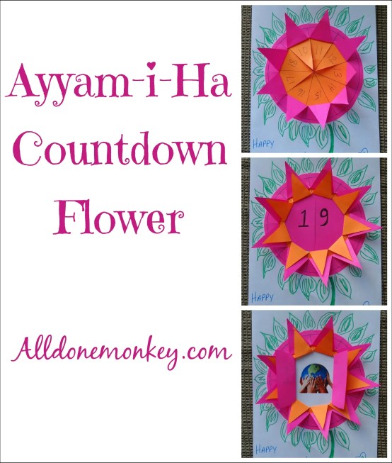 Ayyam-i-Ha Countdown Flower | Alldonemonkey.com